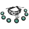 Verschlüsse Haken Twee Konstellationen 18 mm Glas Ingwer Snaps Fit Metall Snap Button Charm Armbänder für Mode DIY Zodiac Interchangeabl Dhqmx