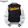 Mens Jackets Arrival Sale Baseball Uniform Coat Fleece Cotton Letter Preppy Style Single Breasted Bomber Jacket Brand Clothing Men 230809