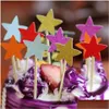 Andra evenemangsfestleveranser Cake Toppers Glitter Star Paper Cards Banger för Cupcake Wrapper Baking Cup Birthday Te -dekoration Baby Dhdae