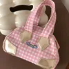 Mode Brodé Plaid Bowling Sac Vivi Femmes Designer Sac Sacs À Bandoulière Lady Designer Toile Rose Messenger Sac Mini Fourre-Tout 230805