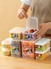 Matbesparare förvaring containrar japanska bärbara fruktbox hushåll kylskåp klassificering kök barn lunch 230809