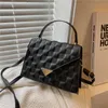 Cross Body Autumn Women's Bag 2023 Korean Edition Fashion Embossed Triangle Flap Small Square Bag Fashion Style Casual Handheld Crossbody Bagstylishdesignerbags