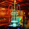 Big Gatling Narghilè Acrilico Narguile Completo Shisha Pipe Set Chicha Pipa Cachimba 4 tubi Accessori per luci a LED Nightclub Party HKD230809