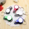 100pcs/lot Mini Creative Nail clipper folding ballpoint pen key chain keychain keyring pen Nail cutter