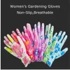 Gants de nettoyage Plantation Yard PalmCoated Floral Garden Women NonSlip Working Household Labor Protection 230809