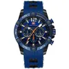 Outdoor MINI FOCUS Multifuncional Dial Luminoso Relógios Masculinos de Quartzo Relógios Moda Esportes Silicone Banda Relógios de Pulso Com Funcionamento Sub243g