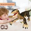 電気/RC動物2.4G RC DINOSAUR RAPTOR JURASTIC REMOTE CONTROL VELOCIRAPTOR TOY ELECTRIC WALKING DINO DRAGON TOY