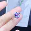 Anelli a grappolo Argento sterling 925 Tanzanite naturale Taglio buono Anello di fidanzamento Gemma di lusso squisito da donna Matrimonio