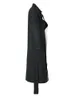 Płaszcze damskie Kobiety Eam Black Topstitched Długie duże rozmiary rękawy klapowe luźna wiatraka moda wiosenna jesień 2023 1W51909 230808