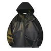 Fashion Storm Jacket Stor storlek Mäns nya höstjacka Mäns trend Löst färg Matchande enkel casual jacka Vattentät par Stenrock