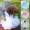 Abbigliamento per cani Abiti estivi da principessa per cani di piccola taglia Grid Paillettes Tutu Gonna per feste di nozze Vestiti Chihuahua Yorks Filati Abbigliamento per gatti