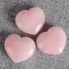 Konst och hantverk Healing Crystal Natural Rose Quartz Love Heart Stone Chakra Reiki