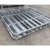 Mechanism parts, round corner double side forklift iron tray, feed flour stacking special, four sides into the fork galvanized round corner iron pallet