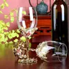 Utsökt Lily Emalj vinglas Crystal Glass Wine Cup Glass för Champagne Wineglas Cups Vintage Drinking Goblet Luxury Set HKD230809