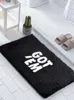 Got Em Red Black Funky Area Rug for Bathromm Fluffy Bath Carpet Sneakers Water-Absorbed Home Groovy Floor Mat Entrance Doormat HKD230809