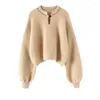 Women's Sweaters Thick Crop Tops Knitted Cashmere Winter Warm Sweater Women Designer Latest Fashion For 2023 Clothes Indie Folk