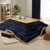 Mjuk quilt japansk kotatsu bord täcker fyrkantig rektangel tröstare kotatsu futon filt lapptäcke stil bomull quilt241v