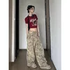 Pantalon femme s Deeptown Camouflage Vintage Cargo Pant Gyaru Streetwear Baddie Grunge Taille Basse Harajuku Pantalon Décontracté Années 90 Esthétique 230808