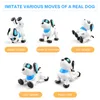 Electric/RC Animals Le Neng K21 Electronic Robot Dog Stunt Dog Remote Control Robot Dog Toy Voice Control Programmerbar Touch-Sense Music Dancing Toy 230808
