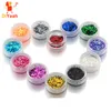 Body Glitter 12pcslot Powder Shimmer Tattoos Colors Acrylic Polyester Dust Decoration Nail Art Hexagon Tattoo 230808