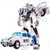 Transformation toys Robots 6699 20CM White Transformation 5 Movie Toys Anime Cool Action Figure Deformation Robot Car Dinosaur Model Kids Boy Gift 230809