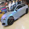 Blue Grey Gloss Rainbow Shift Color fow Vinyl Wrap flip met luchtbel voor auto wrap folie folie Size1 52 20M Roll 5x334s