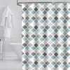 Tandborstehållare stora breda badrum dusch gardin vattentäta gardiner polyester badkar badtäcke med 12 krokar 230809