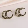 مصمم أقراط رسالة العلامة التجارية Bee Stud Luxury Diamond Earrings Party Party Gift Fashion Women المجوهر