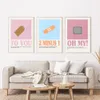 Minimaliste Meubles Toile Peinture Maison Mur Kpop Esthétique Couleur Dessin Animé Affiche et Imprimer Photos Salon Bedroon Décor À La Maison No Frame Wo6