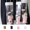 Hediye Sargısı 1pc Taşınabilir 7.5x6,5cm Kağıt Kutu Mini Buket Silindir Yuvarlak Kova Depolama PVC Çiçek Çantası Düğün Partisi