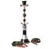 Hookah Shisha Full Set Arabiska glasflaskor Double Water Pipe Travel Hooka HOOPA Complete Smoking Accessories HKD230809