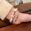 Strand Korean Fashion Natural Stone Stars Beaded Bracelet For Women Niche Design Delicacy Temperament Accessories Sweet Cool Party Gift