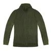 Men's Sweaters Army Green Cardigan Sweater Men 2023 Autumn Coat Extra Coarse Wool Thicken Warm Casual Fashion Clothing