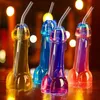 2/4pc penisformad glas cup whisky cocktail vin skott glas pic glas genital kuk liten mun mugg Bachelorette Party Bar Tool HKD230809