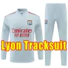 Lange mouw 23 24 Voetbal trainingspakken Maillot de foot 2023 2024 OL AOUAR NDOMBELE voetbalshirts L PAQUETA TRAORE heren lyon trainingspak trainingspak Jas Kinderen Enfants