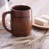 Tasse à bière en bois classique mode thé tasse à café bouteille d'eau résistant à la chaleur maison bureau fête verres