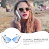 Gafas de sol Hombres divertidos Fiesta Gafas sin marco Cool 90s Mujeres Adolescentes Big Disco Adultos