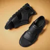 Open Toe Leather Summer S Men Sandals Casual Soft Bottom Non Slip Breathable Were Resistant Fashionable Beach oft lip