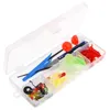 Rod Reel Combo Lixada Ice Fishing Complete Kit med skimmer Scoop och Carry Bag Lures Hooks Swivels Accessories 230809