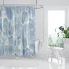 Toothbrush Holders Waterproof fabric shower curtain Bathroom accessories 180x200 Bath for 240200 nordic boho decor 240x200 230809