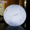 wholesale La sfera della luna dei pianeti gonfiabili pubblicitari personalizzati 2x2m aggiunge luci giocattoli modello di palloncino gonfiaggio sportivo per la decorazione di eventi per feste