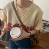 Women's Sweaters 2023 Foldable Vest Retro Rose V-neck Knitted Sweater