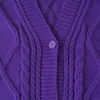 Womens Knits Tees Speak Y2K Now Purple Cardigan Femmes Automne Hiver Pull Brodé Étoile Tay Top Lor Cardigans Tricotés Vintage V Neck Pulls 230808