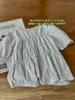 Kvinnors blusar Summer Short Sleeve Cotton Loose Blus Kvinnor 2023 Kvinnlig rund hals Bekväm avslappnad tröjor för flickor för flickor