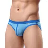 Slip homme slips maille respirante fourche haute culotte contrastante taille basse sous-vêtement Sexy doux U convexe élasticité Gay Bikini