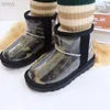 Australien Klassische Ministiefel Klare Kinder Uggi Schuhe Mädchen Designer Jelly Kleinkind Ug Baby Kinder Winter Schneestiefel Kind Jugend Sneaker Wggs Schuh Natur X0GH #