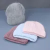 Bonnet crâne casquettes femme cachemire mélange hiver chapeau longue fourrure chaud doux laine tricoté chapeau Skullies bonnets en gros 230808