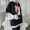 Herrtröjor 2023 avatar den sista airbender aang anime tryck män kvinnor huva streetwear höst hip hop lapptäcken tröjor