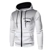 Vestes pour hommes Mode Imprimé Hoodies Casual Manches Longues Fermeture Éclair Manteaux Personnalité Vêtements De Sport Pulls Molletonnés