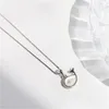 Pendant Necklaces Fashion Shell Little Whale Animal Necklace Silver Color Clavicle Chain For Women Jewelry Gifts